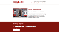 Desktop Screenshot of happyhostel.at