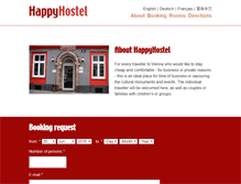 Tablet Screenshot of happyhostel.at